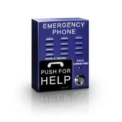 Viking E-1600-65A-EWP Handsfree Emergency Phone with Dialer/Announcer, Blue