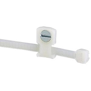 Panduit® LPMM-S5-C Nylon Low Profile Cable Tie Mount with No. 5 (M3) Countersunk Screw
