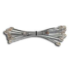 Leviton 42400-006 8-Conductor Flat Phone Patch Cord, 8 Inch Long (Pack of 10)