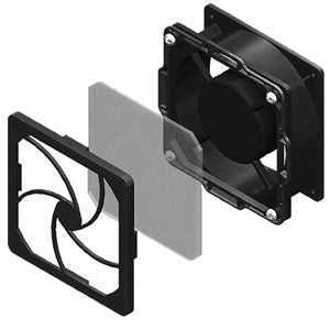 Chatsworth Products 40975-001 Low Decibel Dual Fan and Filter Kit for CUBE-iT