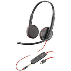 Plantronics 209751-101 Blackwire C3225 Binaural Headset USB-C