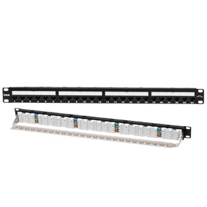Allen Tel AT10GPNL-24RM 24 Port Loaded 10Gb Cat 6A Patch Panel 1RU