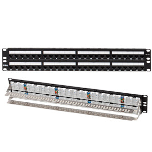Allen Tel AT10GPNL-48RM 48 Port Loaded 10Gb Cat 6A Patch Panel 1RU