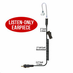 Klein Electronics Inc. Shadow-Pro-V Listen Only Earpiece for VALOR