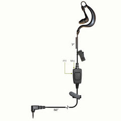 Klein Electronics Inc. Drift-MST Single-Wire PTT Earpiece for Microsoft Teams Walkie Talkie