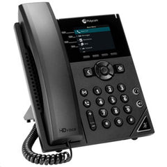 Poly 2200-48820-001 VVX 250 4 Line Phone with Power Supply