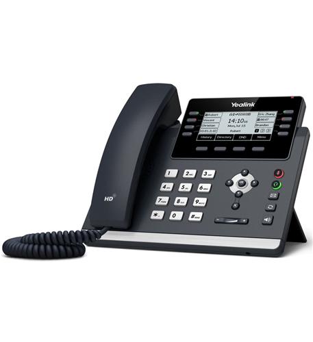 Yealink SIP-T43U SIP Phone with Dual USB Ports, HD Voice, and 3.7" Graphical LCD