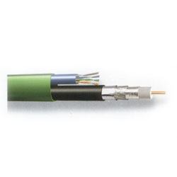 Belden 7910A Bundled Multimedia Cable - 1 RG6 / Cat 5e, 500'
