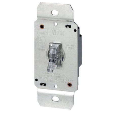 Leviton 6693 - Incandescent 3-Way Toggle Dimmer, Clear