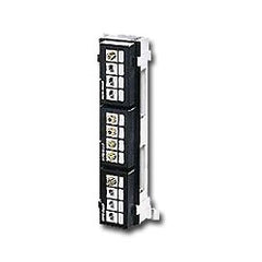 Leviton 47689-QP QuickPort 12-Port Multimedia Patch Block with Mounting Bracket