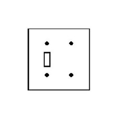 Leviton 80506 2 Gang Wall Plate with Blank