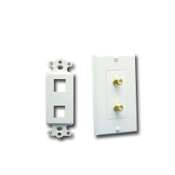 ICC IC107DI2 Single Gang Faceplate, 2 Port