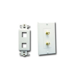 ICC IC107DI2 Single Gang Faceplate, 2 Port