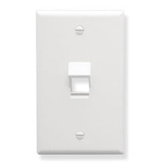 ICC IC107DA1 Angled 1-Port 1-Gang Faceplate