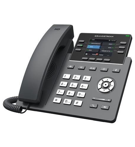 Grandstream GRP2613 Carrier-Grade IP Phone with 6 Lines, Dual Gigabit Ports, and Color LCD
