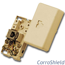 Suttle 625MT-RC CorroShield 4 Conductor Surface Mount Baseboard Jack Assembly