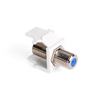 Leviton 41084-FWF QuickPort F-Type Adapter (Nickel-Plated)