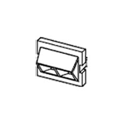 Leviton 41294-2Q 2-Port Angled QuickPort Adapter - 45 Degree Exit