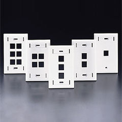 Leviton 42080-S QuickPort Single-Gang Wallplates with Designation ID