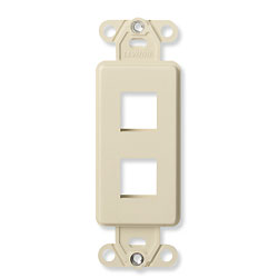 Leviton 41642 QuickPort Decora Multimedia Insert - 2 Port