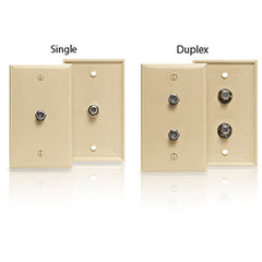 Leviton 80781 Type 625D F-Connector Wallplate