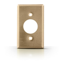 Leviton 83004 Metal 1 Gang Single Receptacle Wallplate