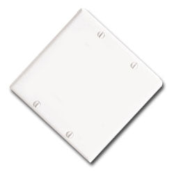 Leviton 80725 Nylon 2 Gang Blank Wallplate
