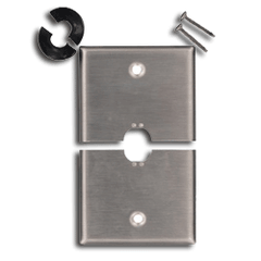 Leviton S751-N 302 S/S Single Gang Split Plate (.406 Round Hole)