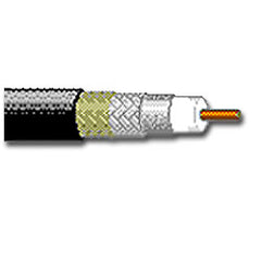 Belden 1525A 14 AWG Solid Bare Copper Coaxial Cable, 1000'