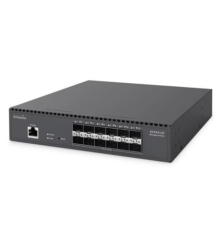 EnGenius ECS5512F Cloud Managed 12-Port 10G SFP+ Fiber Switch