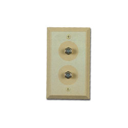 Allen Tel AT1029-FF Flush Mounted Duplex T.V. Wall Jack