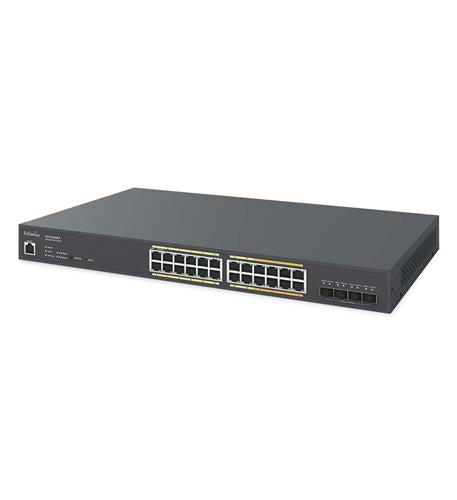 EnGenius ECS2528FP Cloud Managed 24-Port Multi-Gigabit PoE+ Switch with 410W Power Budget