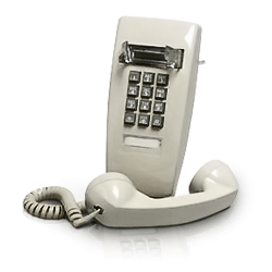 Cortelco 2554-VBA-27M 2554 Series Fully Modular Wall Phone with Message Waiting