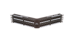 Panduit® DPA486X88TGY 48-Port DP6™ 10GIG™ Angled Patch Panel, Black