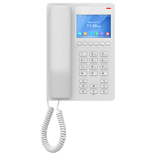 Grandstream GHP630W Compact Hotel Phones with Color LCD, Wi-Fi 6, and HD Audio