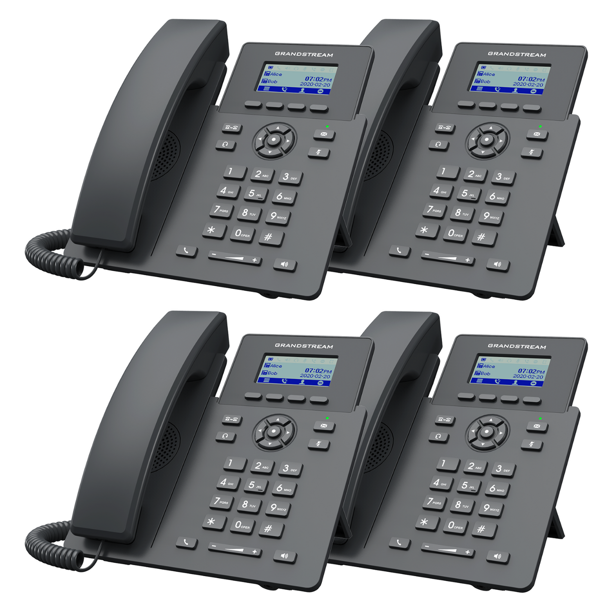 Grandstream GRP2601W WiFi VoIP Starter Office Bundle With 1 Year Free Phone Service