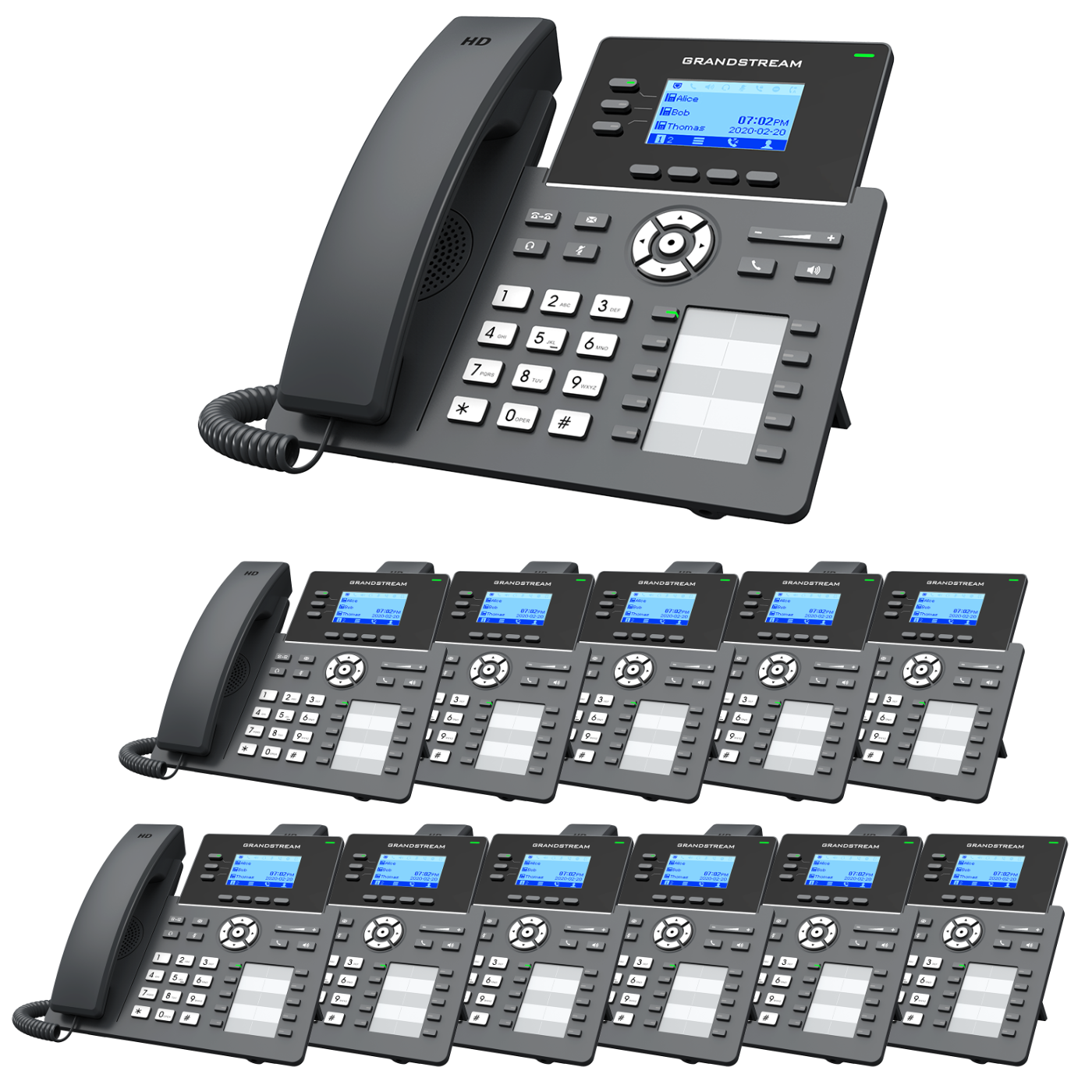 Grandstream GRP2604 VoIP Phone Budget-Friendly Bundle With 1 Year Free Phone Service