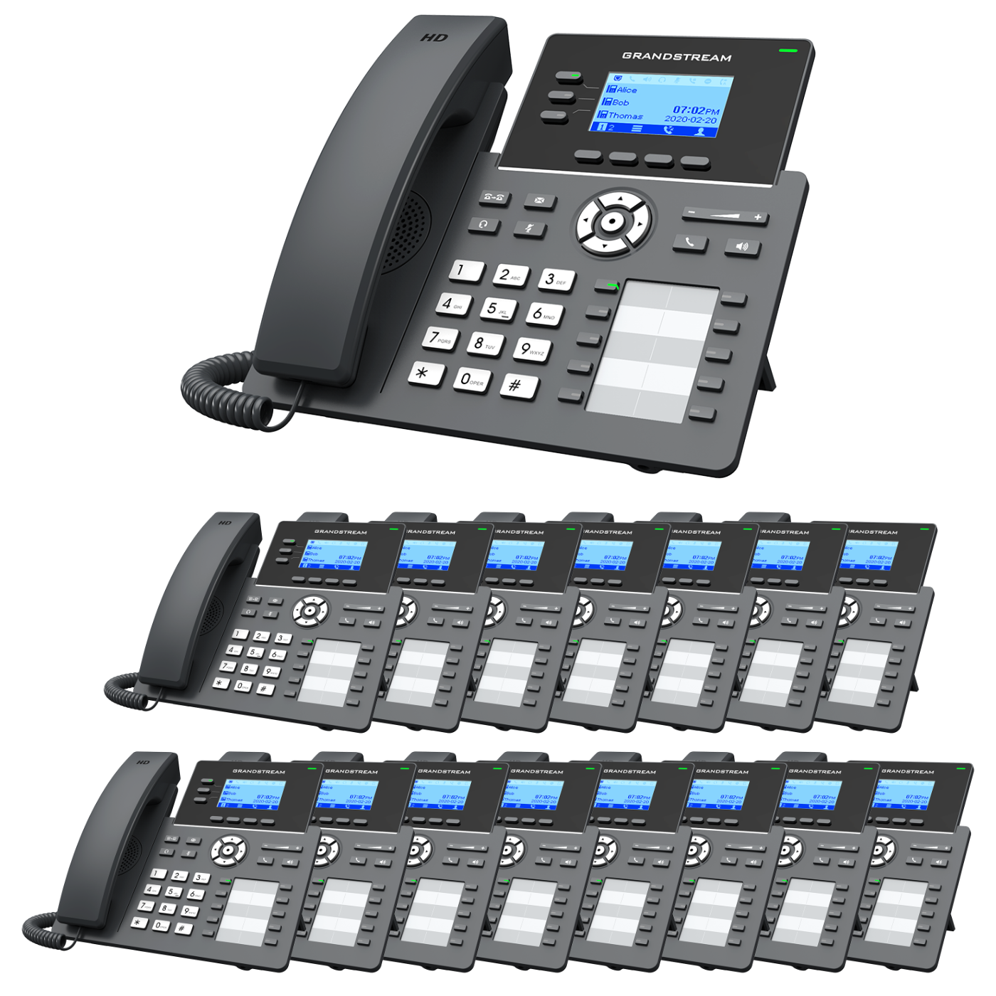 Grandstream GRP2604 VoIP Phone Budget-Friendly Bundle With 1 Year Free Phone Service