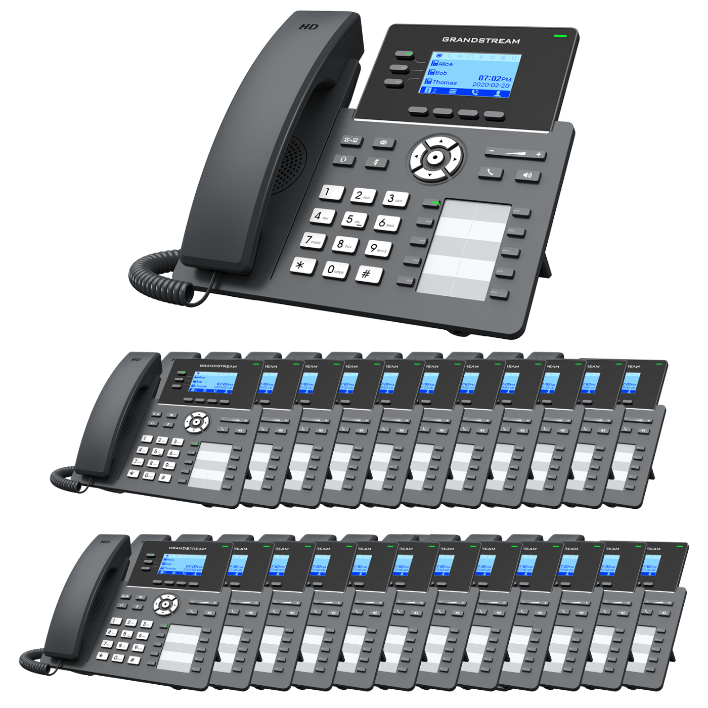Grandstream GRP2604 VoIP Phone Budget-Friendly Bundle With 1 Year Free Phone Service