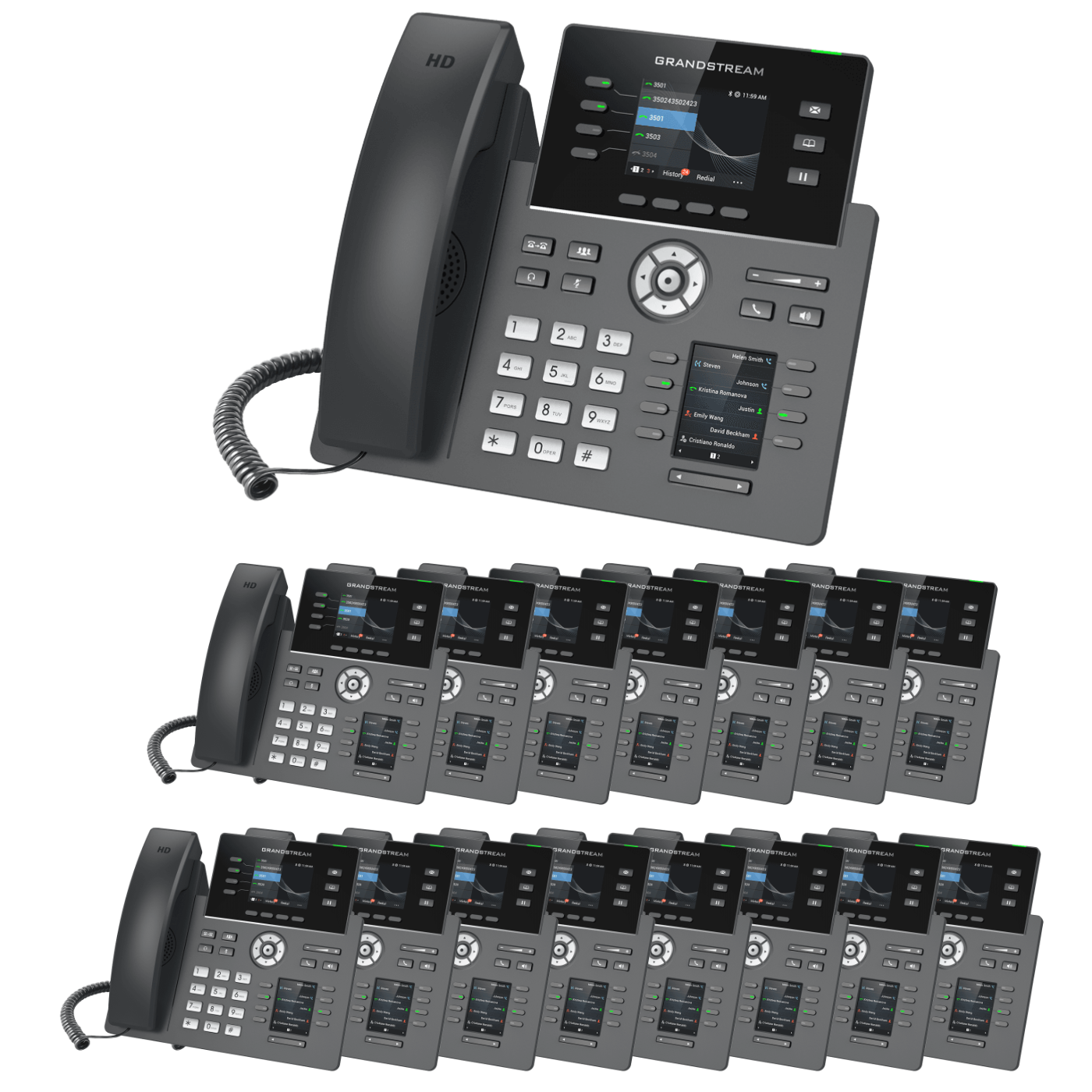 Grandstream GRP2614 VoIP Phone Small Business Bundle With 1 Year 