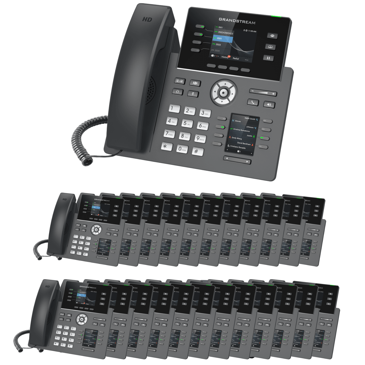 Grandstream GRP2614 VoIP Phone Small Business Bundle With 1 Year Free Phone Service
