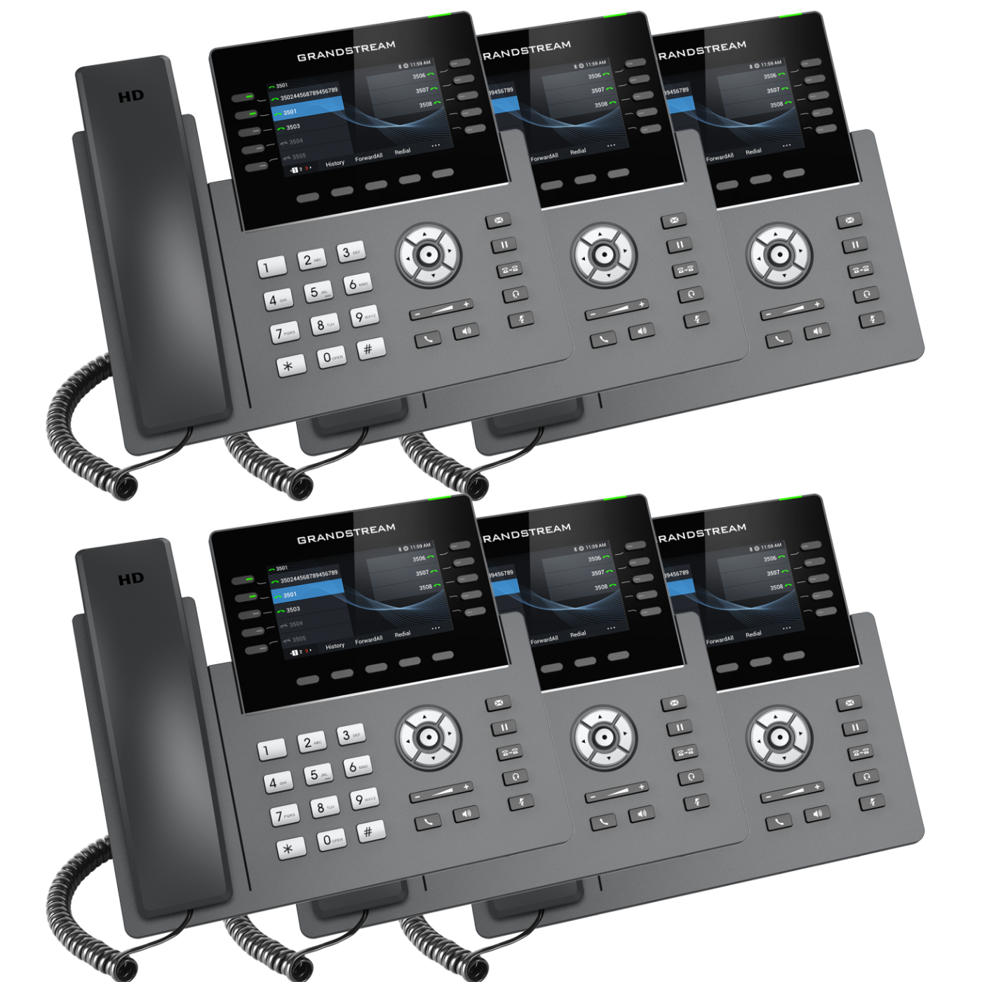 Grandstream GRP2615 VoIP Phone Enterprise Essentials Bundle With 1 Year Free Phone Service