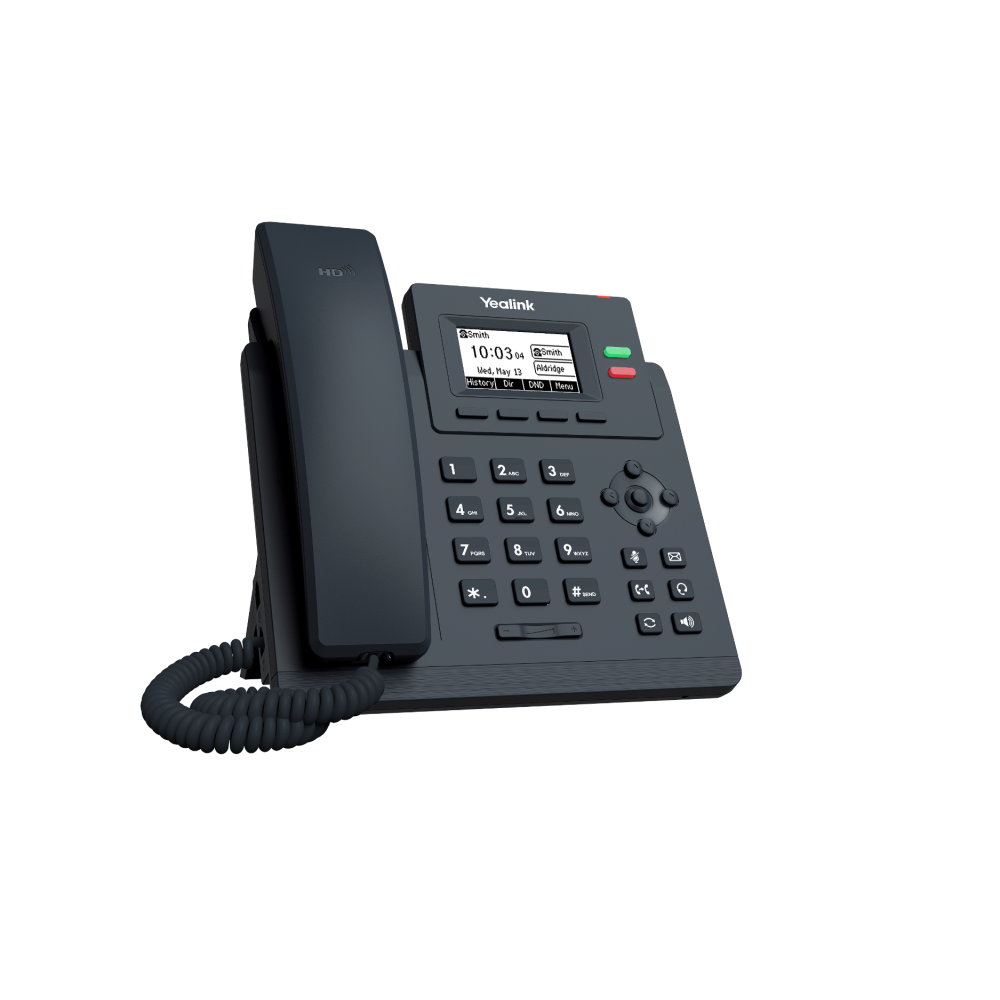 Yealink SIP-T31P Entry-Level IP Phone with 2 Lines, HD Voice, and 2.3-Inch Graphical LCD